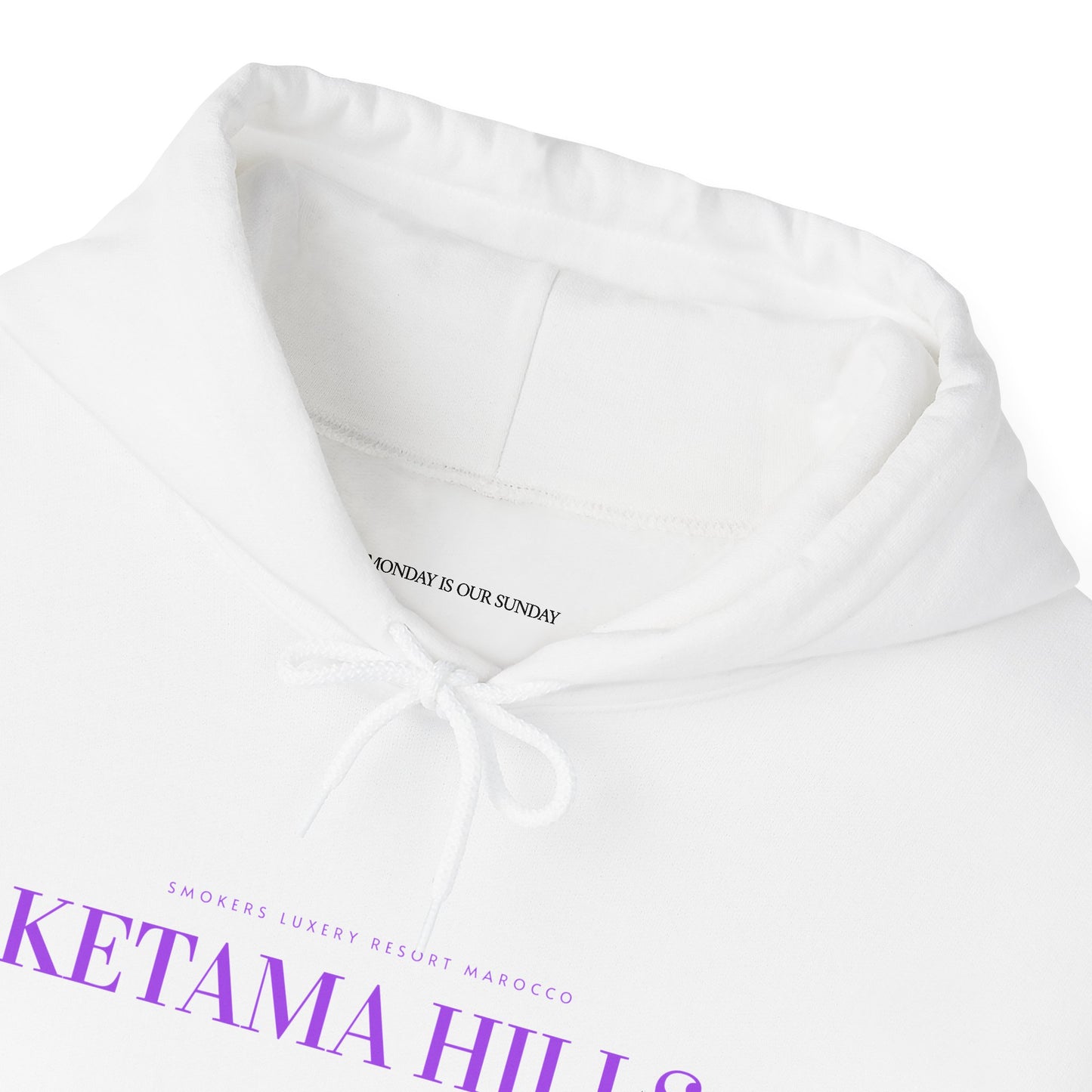 Ketama Hills Classic Hoodie33 PURPLE ON WHITE