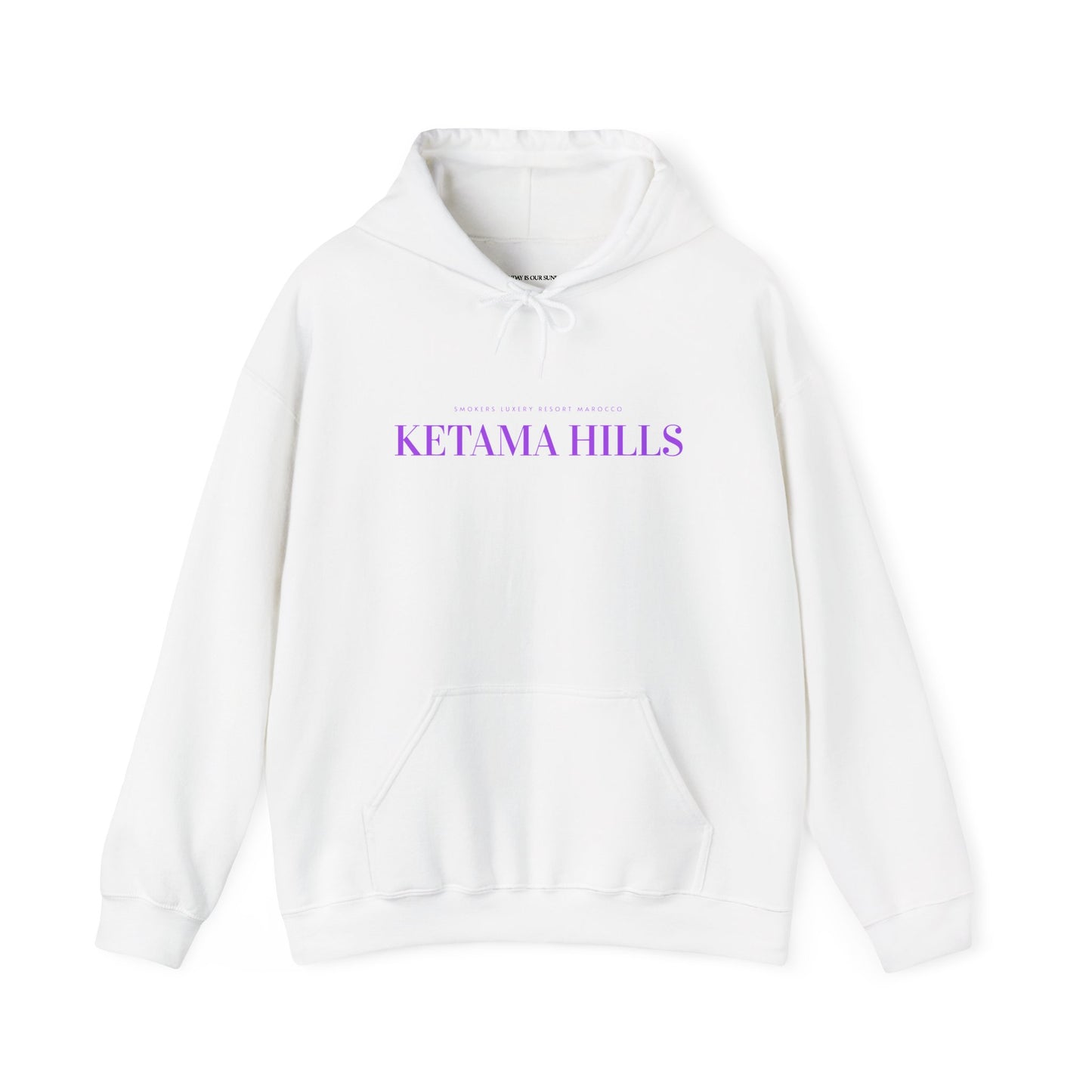 Ketama Hills Classic Hoodie33 PURPLE ON WHITE