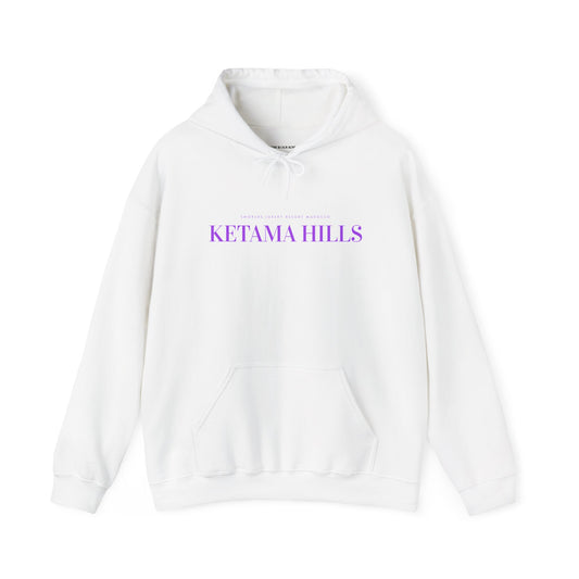 Ketama Hills Classic Hoodie33 PURPLE ON WHITE