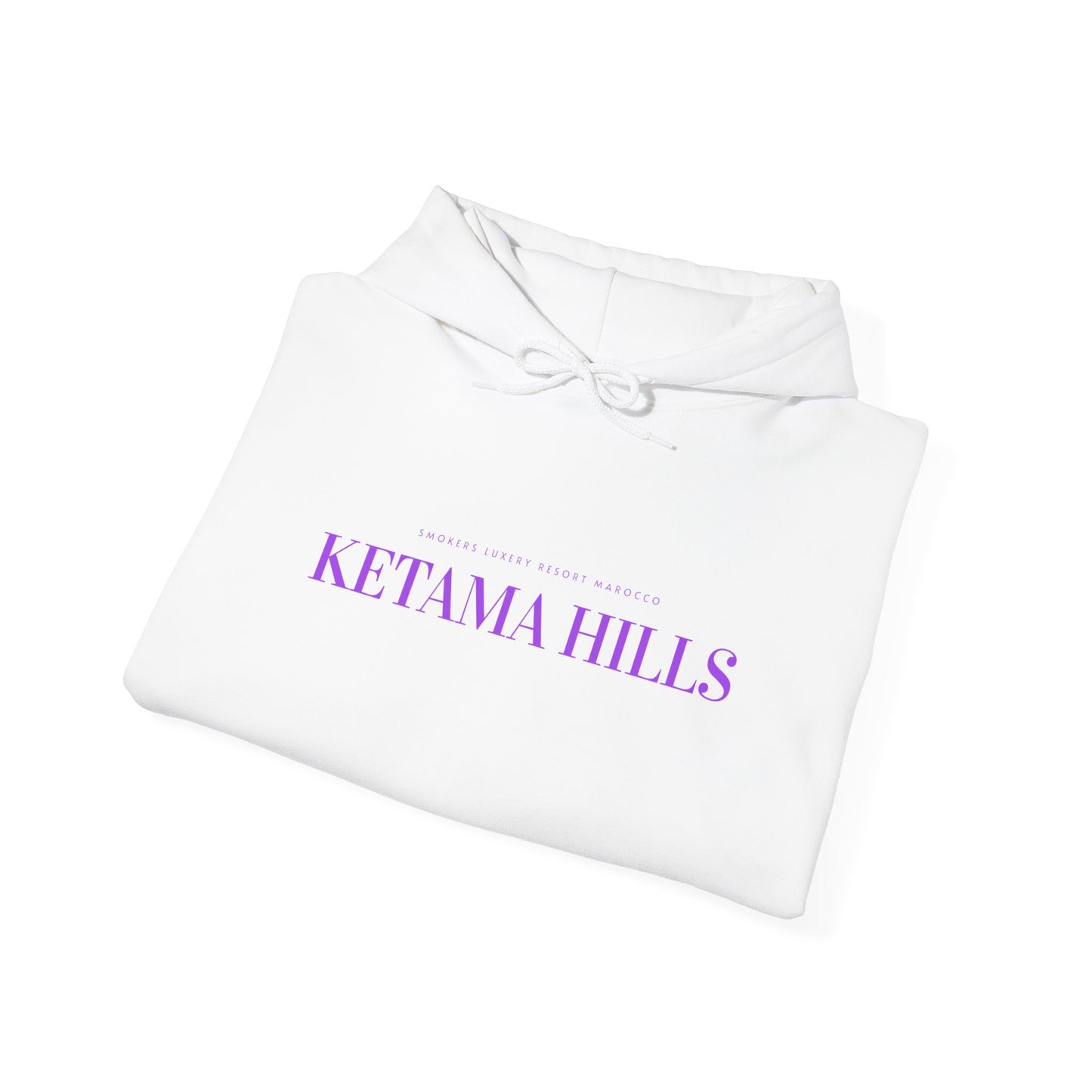 Ketama Hills Classic Hoodie33 PURPLE ON WHITE